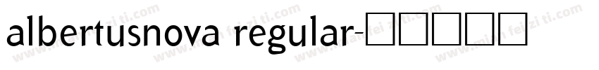 albertusnova regular字体转换